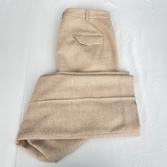 TseSay Womens Pants Wool Blend Beige Trousers Straight Leg Made In USA Size 10 - Picture 9 of 10
